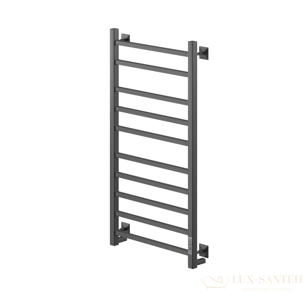 полотенцесушитель электрический кабельный ника step-2 100/50 ral9005 черный матовый u