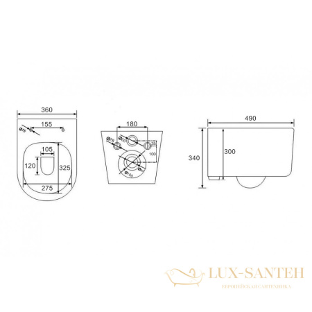 комплект berges  043308: подвесной унитаз ventas rimless с системой инсталляции novum 525 и панелью смыва, белый