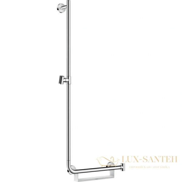 душевая штанга hansgrohe unica 26403400 110 см, белый, хром