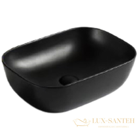 раковина-чаша belbagno bb1302-h301 50 см, черный матовый