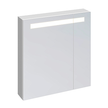 зеркало-шкафчик cersanit melar 70 с подсветкой, sp-ls-mel70-os, цвет белый