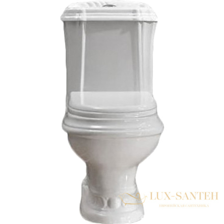 унитаз компакт cezares king palace czr-163-t без бачка и сиденья, белый