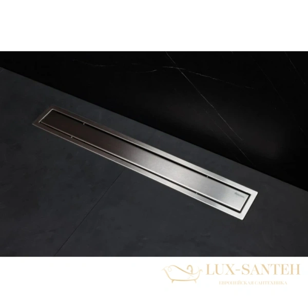 душевой канал bettoserb confluo premium line 13100007 950 мм 2 в 1 с основой под плитку, матовый хром