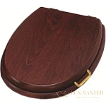 Сиденье Simas Lante LA009NOCE/ORO для унитаза с микролифтом, орех