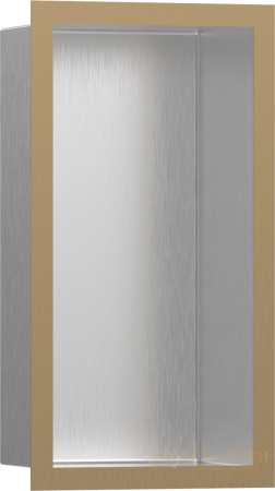 полка hansgrohe xtrastoris individual 56094140 шлифованная бронза