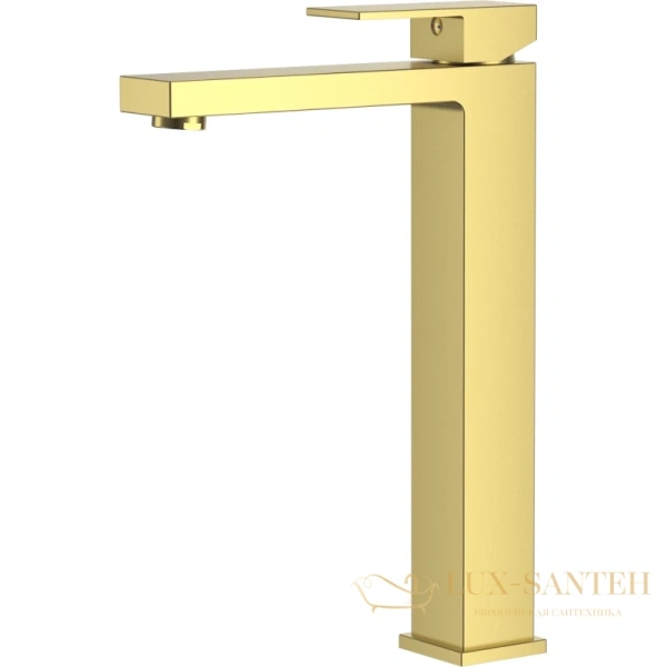 смеситель для раковины d&k bayern.liszt da1512007 высокий, золото матовое