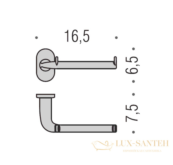 бумагодержатель colombo design bart b2208, хром