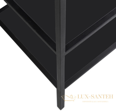 консоль под раковину cezares cadro cadro-120/46/73-2c-pia-met-st 120 см, черный матовый