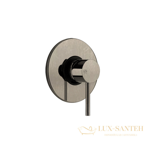 смеситель встраиваемый для душа на 1 выход gessi emporio via tortona, 18761.149, внешняя часть, finox brushed nickel