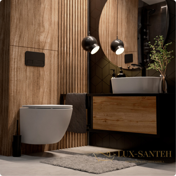 унитаз подвесной безободковый aquame aqm2002mw, с быстросъемным сиденьем softclose, белый матовый