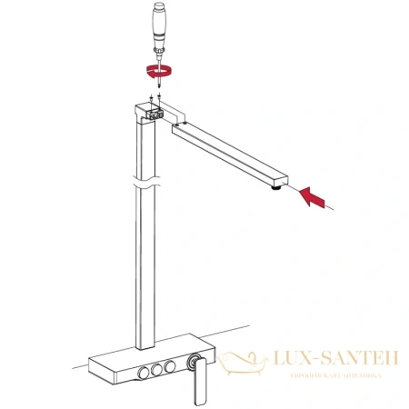 душевая система timo torne sx-4310/00 260x188 мм, хром