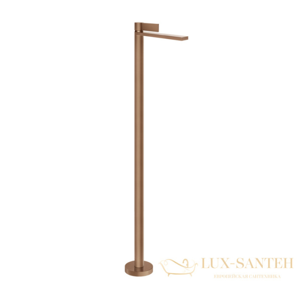 смеситель для раковины напольный gessi inverso diamantato 73695.708, copper brushed pvd