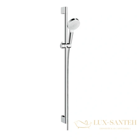 душевой набор hansgrohe crometta 1 jet ecosmart хром-белый 26539400