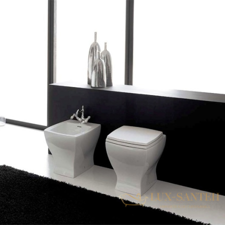 чаша приставного унитаза artceram jazz jzv002 01 00, белый