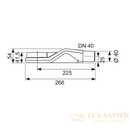сифон tece tecedrainline 650004 низкий 0,5 л/с, dn 40, черный