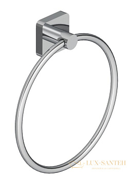 полотенцедержатель-кольцо 168 мм, kludi vela s, 2597805, хром глянцевый