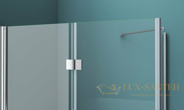 душевой уголок belbagno albano albano-as-1-90-c-cr 90х90 см профиль хром, стекло прозрачное
