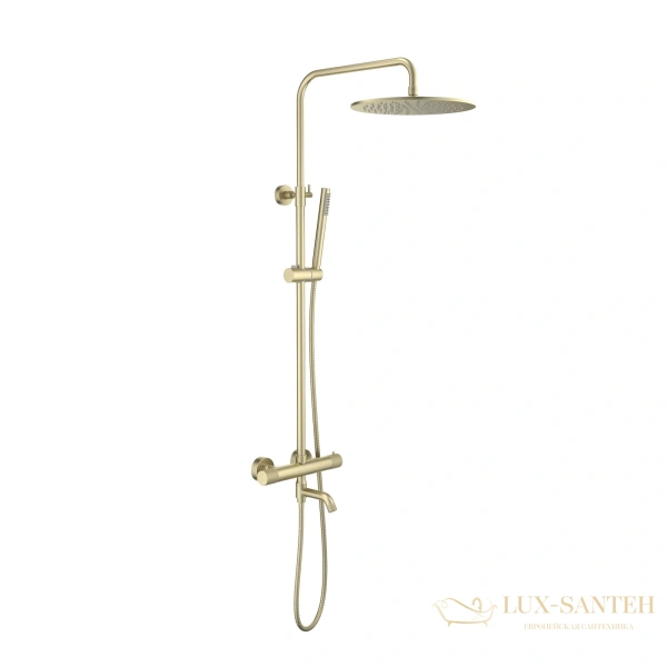 душевая система для ванны термостатическая timo saona sx-2380/17, золото матовое