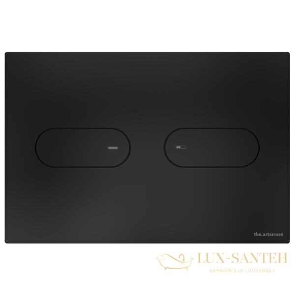 накладная панель смыва artceram inox 711.000.bm для унитаза, черный матовый