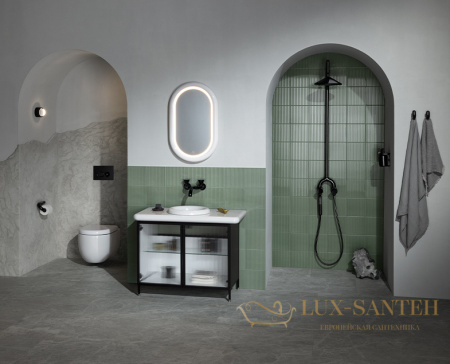 смывная клавиша vitra liquid 740-2101, черный глянцевый