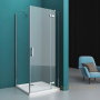 душевой уголок belbagno kraft kraft-ah-12-120/80-c-cr-r 120х80 см профиль хром, стекло прозрачное 