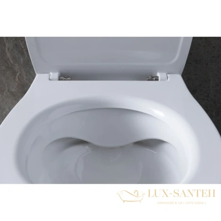 приставной безободковый унитаз allen brau fantasy 4.11007.20, белый