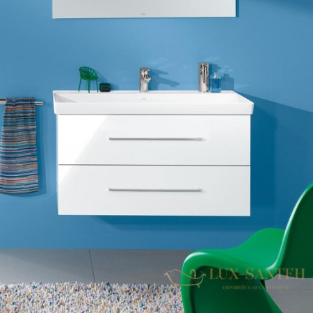 тумба под раковину villeroy & boch avento a892 00 b4 980x514x452 мм, crystal white