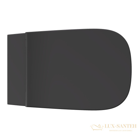 унитаз подвесной alice wunder, 45000109,  530*360, безободковый, aliflush+, белый матовый (без сиденья)