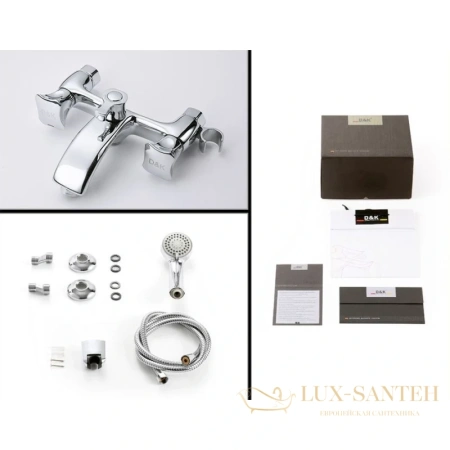 смеситель d&k hessen.grimm da1383201 для ванны, хром