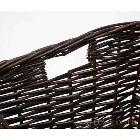 плетеная корзина wasserkraft weser wb-780-l для белья, темно-коричневый