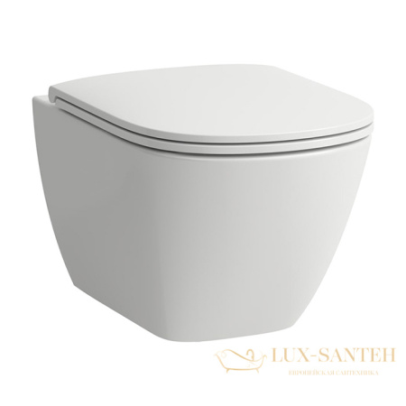 унитаз подвесной laufen lua 8.2008.0.000.000.1, безободковый, 520х360 мм, белый глянцевый