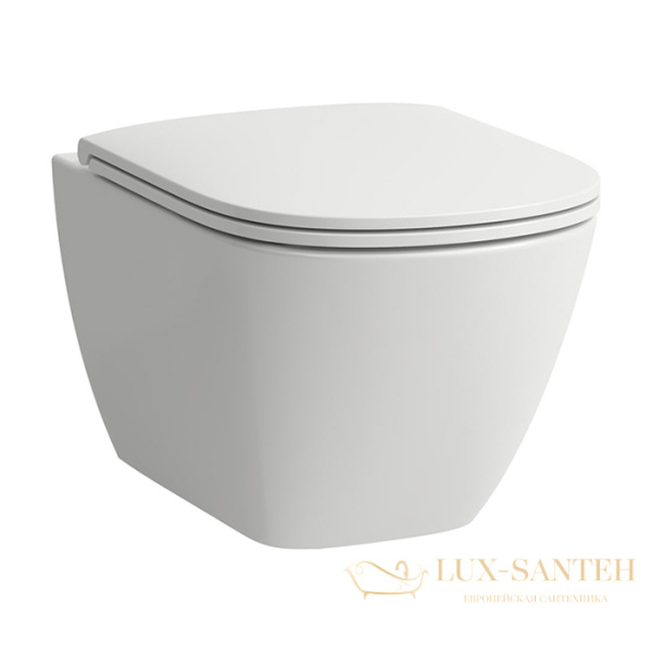 унитаз подвесной laufen lua 8.2008.0.000.000.1, безободковый, 520х360 мм, белый глянцевый