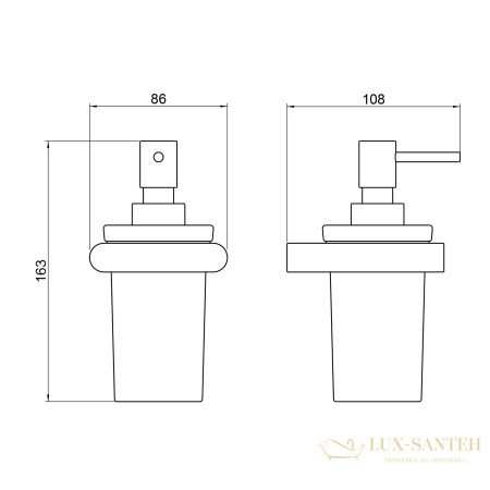 дозатор timo luiro 18439/18, черное золото