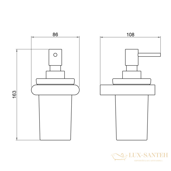 дозатор timo luiro 18439/17, золото матовое
