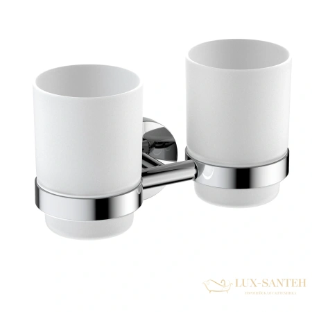 стакан для зубных щеток двойной timo saona 13034/00, хром