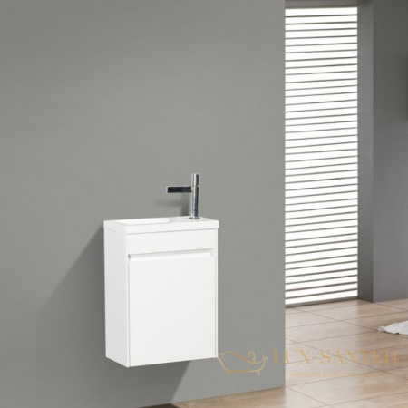 тумба под раковину belbagno pietra mini pietra mini-400-1a-so-bl-l 40 см подвесная, bianco lucido