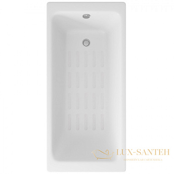 ванна чугунная delice parallel 170х80 с антискользящим покрытием dlr220502-as, белый глянцевый