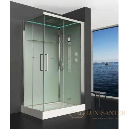 душевая кабина timo helka h-515 l 120x90x220 см, стекло прозрачное