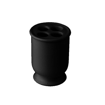 nicolazzi on shelf, 6001b, стакан настольный керамический, цвет черный
