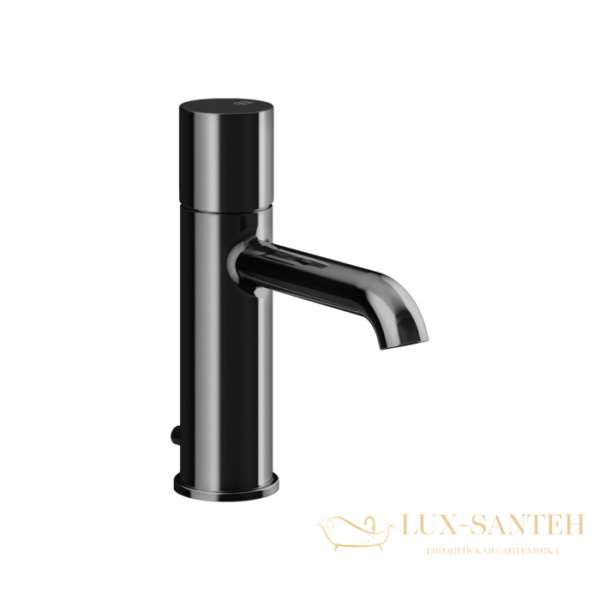 смеситель для раковины gessi habito unito 70001.706, с донным клапаном, black metal pvd