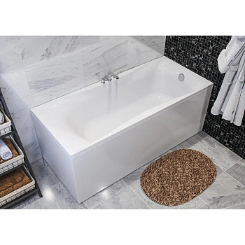ванна astra-form вега люкс 01010001 из литого мрамора 180х80 см, белый