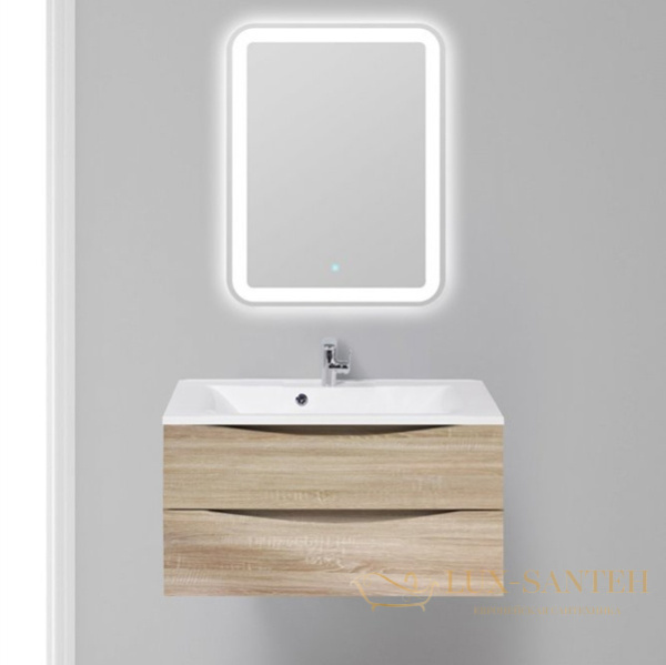 тумба под раковину belbagno marino marino-900-2c-so-wo-p 90 см подвесная, rovere bianco