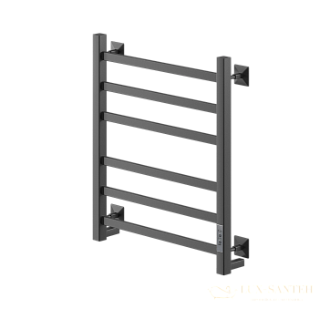 полотенцесушитель электрический кабельный ника step-1 60/40 ral9005 черный матовый u