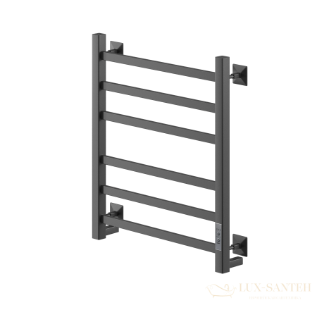 полотенцесушитель электрический кабельный ника step-1 60/50 ral9005 черный матовый u