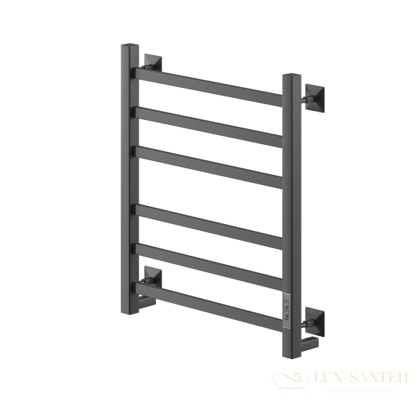 полотенцесушитель электрический кабельный ника step-1 60/50 ral9005 черный матовый u