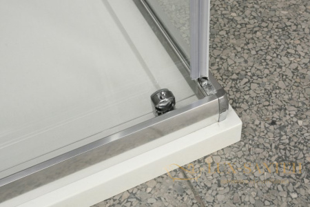 душевой уголок belbagno uno uno-ah-1-100/80-c-cr 100x80 см профиль хром, стекло прозрачное 