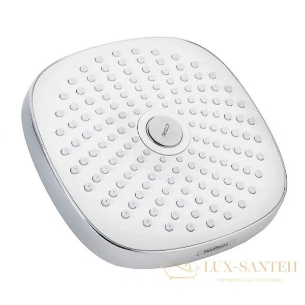 душевая система hansgrohe croma select e 180 2jet showerpipe 27256400 белый/хром
