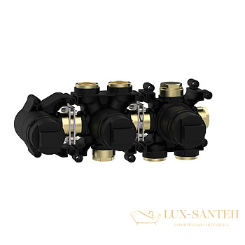 встраиваемая часть almar modular e186904, смесителя для душа на 3 выхода, горизонтальный монтаж