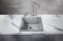 кухонная мойка milacio leon mc.77093 45 см, серый металлик