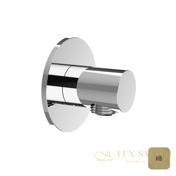 шланговое подключение almar round e095040.hb, латунь брашированная pvd